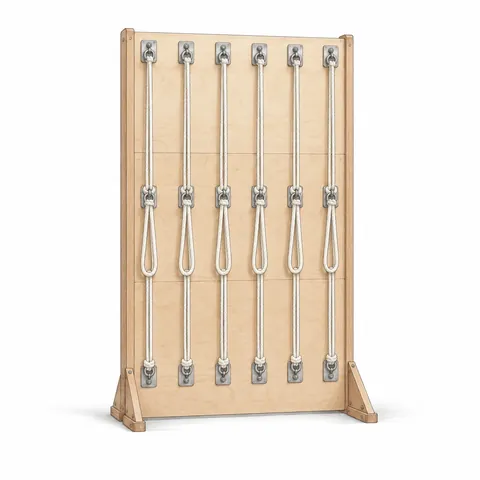 Iyengar Rope Wall, a yoga prop illustration
