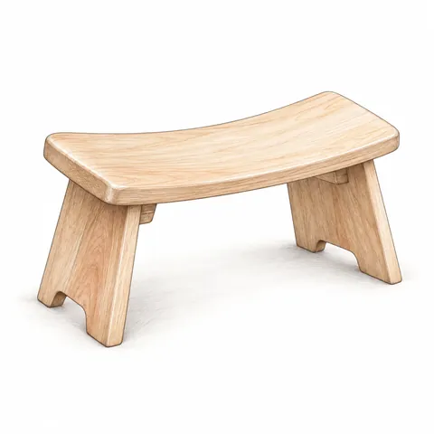 Meditation Bench, a yoga prop illustration