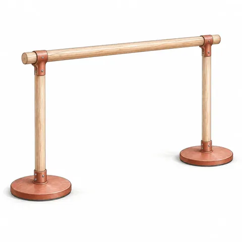 Yoga Barre, a yoga prop illustration