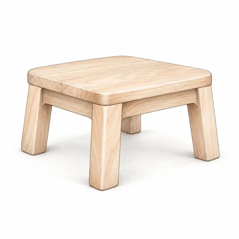 Yoga Stool, a yoga prop illustration