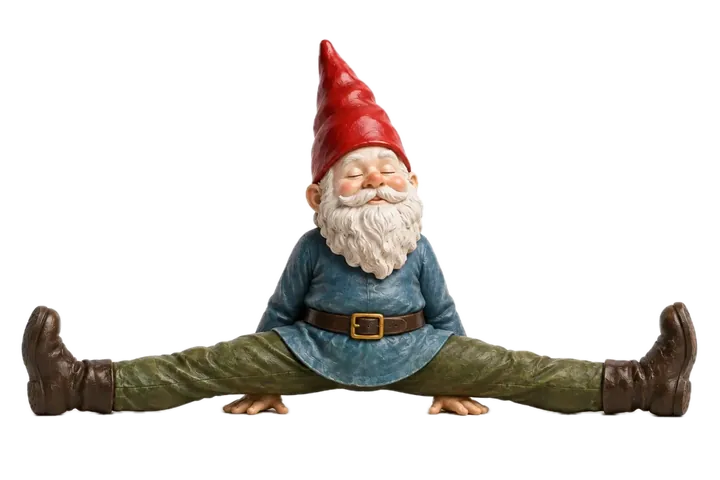 Yoga illustration: Center Splits — Samakoṇāsana