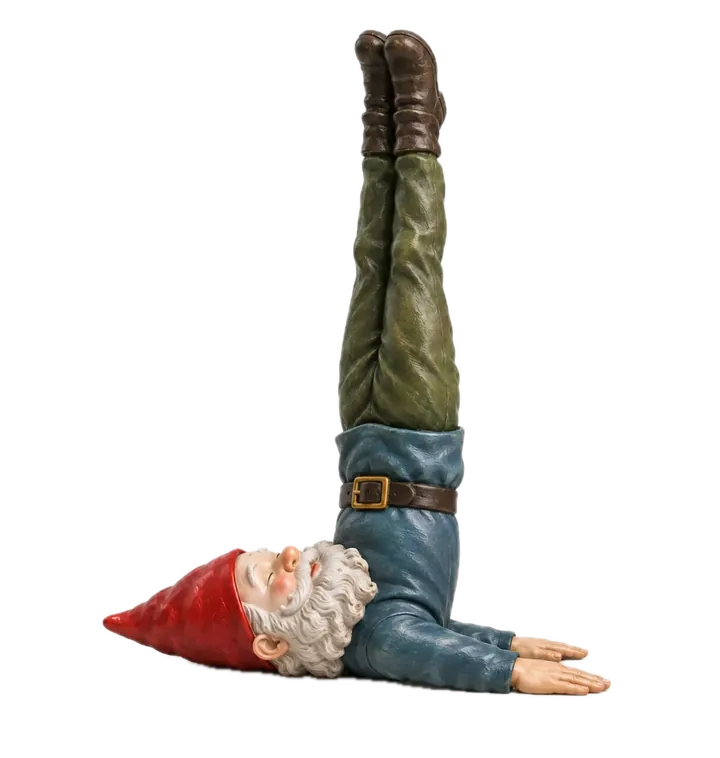 Yoga illustration: Unsupported Shoulderstand — Nirālamba Sarvāṅgāsana
