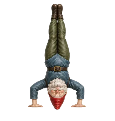 Yoga illustration: Tripod Headstand (Free Hands) — Mukta Hasta Śīrṣāsana